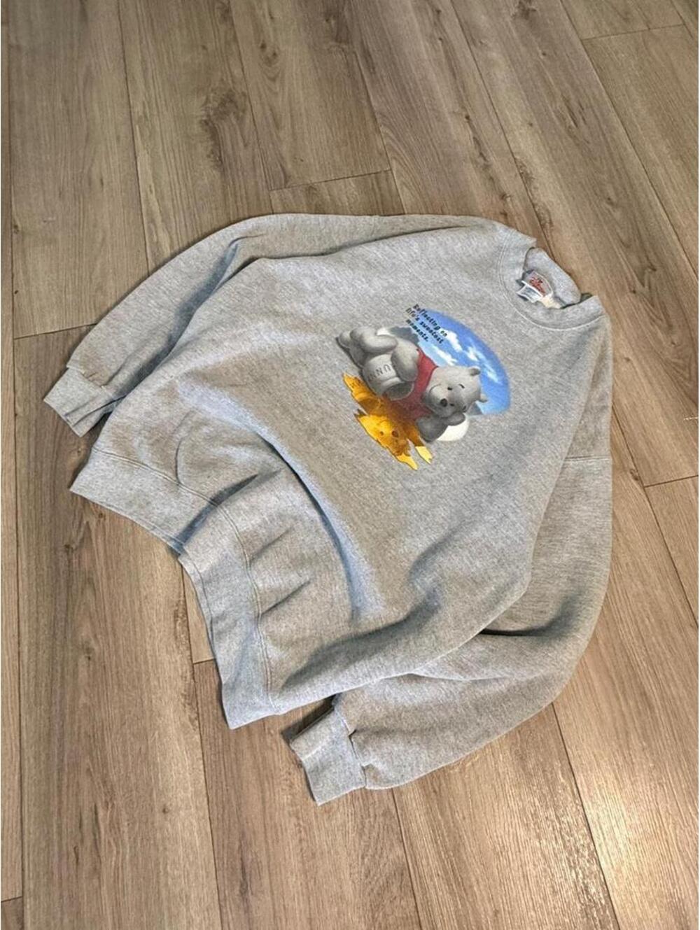 90s Disney Winnie The Pooh Grey Sweatshirt
